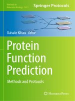 Methods in molecular biology vol 1611 protein function prediction methods and protocols 