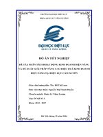 PHÂN TÍCH HOẠT ĐỘNG KINH DOANH ĐIỆN NĂNG  VÀ ĐỀ XUẤT GIẢI PHÁP NÂNG CAO HIỆU QUẢ KINH DOANH ĐIỆN NĂNG TẠI ĐIỆN LỰC CẨM XUYÊN