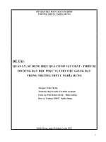 SKKN quản lý, sử dụng hiệu quả cơ sở vật chất   thiết bị đồ dùng dạy học phục vụ cho việc giảng dạy trong trường THPT c nghĩa hưng trong giai đoạn 