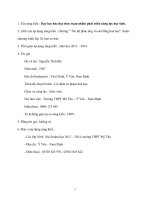 sáng kiến Dạy học hóa học theo trạm nhằm phát triển năng lực học sinh