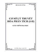 Co so ly thuyet hoa phan tich i II   BUI XUAN VUNG