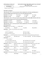 15 đề thi thử tiếng anh THPT 2017 có đáp án