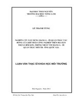 Nghiên Cứu Xây Dựng Mạng Lưới Quan Trắc Tác Động Của Khí Thải Công Nghiệp Trên Địa Bàn Thị Xã Bỉm Sơn, Thống Nhất Với Mạng Lưới Quan Trắc Môi Trường Quốc Gia