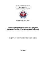 Luận văn TN BS Y khoa - Khảo sát sự thay đổi một số chỉ số niệu động học ở bệnh nhân u xơ tiền liệt tuyến trước và sau phẫu thuật