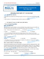 Chuyên đề điền từ vào đoạn văn môn tiếng anh   nguyễn quỳnh trang