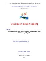 Một số giải pháp rèn nề nếp cho học sinh lứa tuổi cuối cấp tiểu học