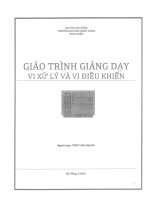 giao trinh vi xu ly   vi dieu khien 2016