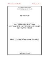 Một Số Biện Pháp Sư Phạm Giúp Học Sinh Thpt Điện Biên Tích Cực Học Tập Môn Toán