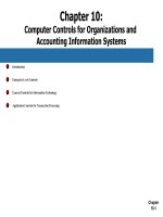 Accounting information systems 12th SIMKIN and norman chapter 10 
