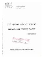 Ebook Từ vựng và cấu trúc tiếng Anh thông dụng: Phần 1