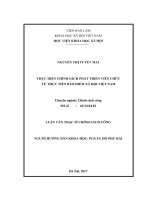 Thực hiện chính sách phát triển viên chức từ thực tiễn Bảo hiểm xã hội Việt Nam (LV thạc sĩ)