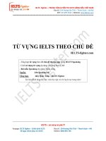 Từ vựng IELTS theo chủ đề