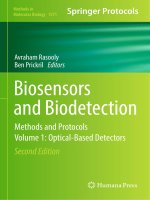 Methods in molecular biology vol 1571 biosensors and biodetection methods and protocols, volume 1 