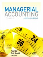 Managerial accounting 5th jiambalvo ch09 