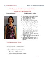 Bài 11: Cách dùng one another other the other others the others  Nguyễn Quỳnh Trang