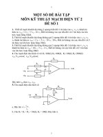 TONG HOP DE THI kỹ THUẬT MẠCH điện tử 2
