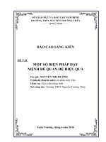 Sáng kiến một số biện pháp dạy mệnh đề quan hệ hiệu quả