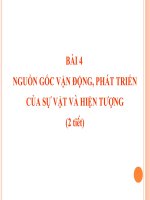 Nguồn gốc của sự vận động và phát triển