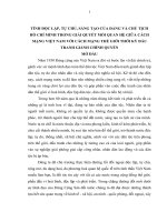 ĐỘC lập tự CHỦ, SÁNG tạo của CHỦ TỊCH hồ CHÍ MINH và ĐẢNG CỘNG sản VIỆT NAM TRONG GIẢI QUYẾT mối QUAN hệ GIỮA CÁCH MẠNG VIỆT NAM và CÁCH MẠNG THẾ GIỚI TRONG THỜI kỳ đầu GIÀNH CHÍNH QUYỀN