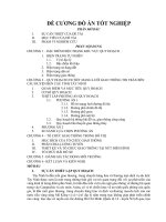 đề cương tốt nghiệp  tổ chức quy hoạch và thiết kê lập quy hoạch  trong tổ chức giao thông đô thị