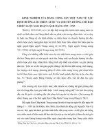 KINH NGHIỆM của ĐẢNG CỘNG sản VIỆT NAM về xác ĐỊNH ĐƯỜNG lối CHIẾN LƯỢNG và CHUYỂN HƯỚNG CHỈ đạo CHIẾN lược GIAI đoạn CÁCH MẠNG 1939   1945