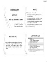 Bài giảng Kế toán tài chính Giới thiệu môn học  Nguyễn Thị Mộng Điệp