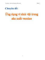 Chuyên đề Ứng dụng vi sinh vật trong sản xuất vaccine
