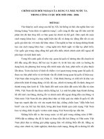 TÀI LIỆU THAM KHẢO   CHÍNH SÁCH đối NGOẠI của ĐẢNG và NHÀ nước TA TRONG CÔNG CUỘC đổi mới GIAI đoạn 1986   2006