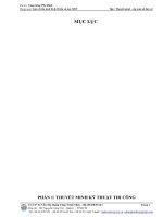 THUYET MINH kỹ thuật xây dựng công trình