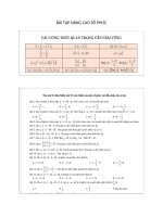 BÀI TẬP NÂNG CAO SỐ PHỨC