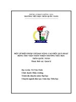 SKKN SKKN Một số biện pháp chỉ đạo nâng cao hiệu quả hoạt động thư viện thân thiện trường tiểu học Trần Quốc Toản