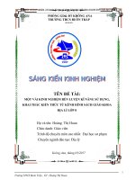 SKKN Một vài kinh nghiệm rèn luyện kĩ năng sử dụng, khai thác kiến thức từ kênh hình SGK địa lí 8