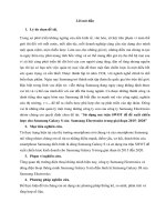 Tieu luan quan tri  những ma trận swat đề suất chiến lược cho ss galaxy S của ss electronic giai đoạn 2015  2020