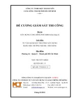 De cuong giam sat thi cong cong trinh xay dung