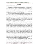 Báo cáo chuyên đề Quy hoạch vùng nuôi tôm thẻ chân trắng tại Tp. HCM đến năm 2020 tầm nhìn 2025