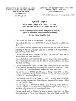 Quyết định thầu khảo sát địa hình và lập quy hoạch tổng thể dự án