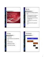 Bài giảng Kế toán quản trị  Phân tích quan hệ chi phí – Phân tích quan hệ chi phí sản lượng – lợi nhuận