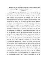 TIỂU LUẬN   ĐẢNG LÃNH đạo GIẢI QUYẾT mối QUAN hệ GIỮA xây DỰNG và bảo vệ MIỀN bắc xã hội CHỦ NGHĨA từ năm 1965 đến năm 1968