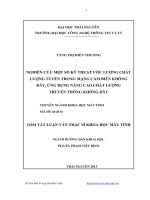 Nghiên Cứu Một Số Kỹ Thuật Ước Lượng Chất Lượng Tuyến Trong Mạng Cảm Biến Không Dây, Ứng Dụng Nâng Cao Chất Lượng Truyền Thông Không Dây