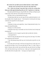 ĐỀ CƯƠNG ôn tập môn LỊCH sử HÌNH THÀNH và PHÁT TRIỂN ĐƯỜNG LỐI CÁCH MẠNG DÂN TỘC DÂN CHỦ NHÂN DÂN