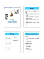 Bài giảng Nguyên lý kế toán 1  Chương 2 Báo cáo tài chính