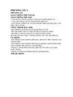 PHƯƠNG án  va ke hoach xay dung cong trinh