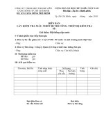 BIEU MAU NGHIEM THU CAP NUOC