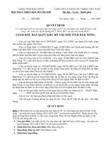 Quyết đinh phê duyệt dự án khảo sát thiết kế và quy hoạch