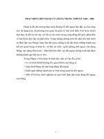 TIỂU LUẬN   HOẠT ĐỘNG đối NGOẠI của ĐẢNG TRONG THỜI kỳ 1986   2006