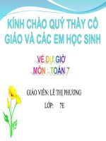 giáo án điện tử đa thức lớp 7