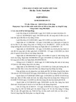 Mẫu hợp đồng khảo sát - thiết kế nạo vét công trình cảng biển