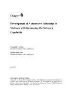 Chapter 6 Development of automotive industries in vietnam with improving the network capability