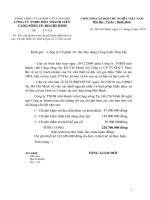 mẫu công văn yêu cầu thanh toán chi phí kiểm định bến phà trong xây dựng công trình