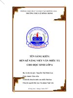 SKKN Rèn kĩ năng viết văn miêu tả cho học sinh lớp 6